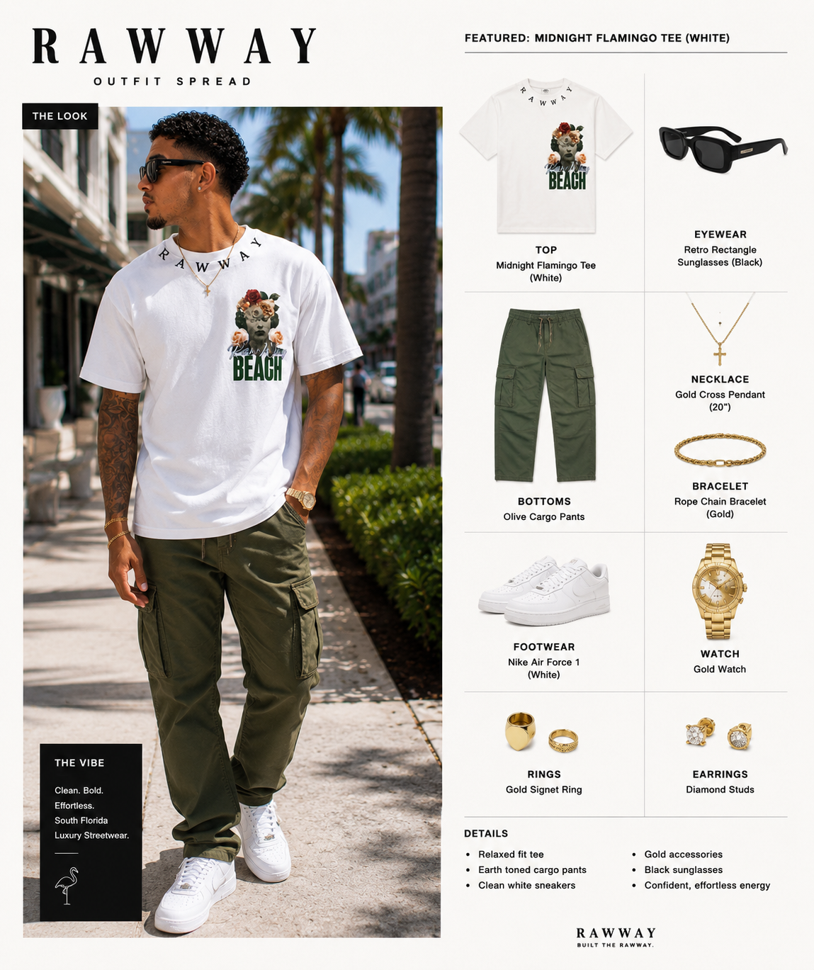Palm Beach Rose Queen Tee